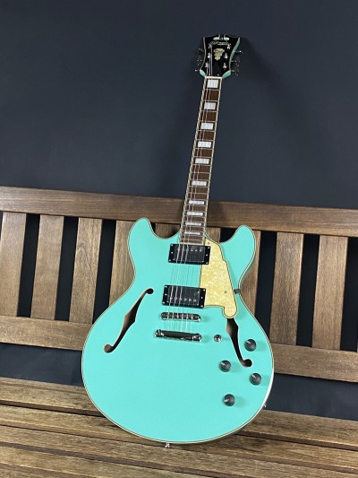 D'Angelico Premier DC Surf Green